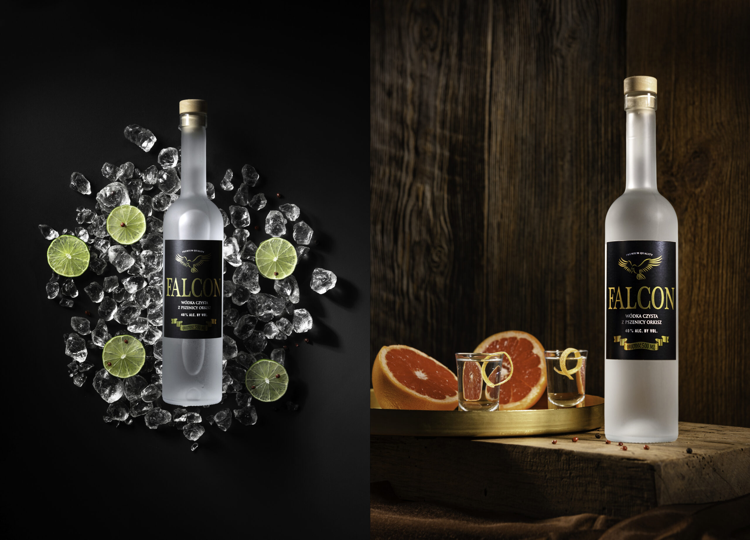 Falcon Vodka- Fotografia reklamowa