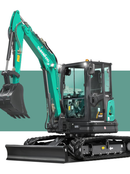 Excavator studio photography