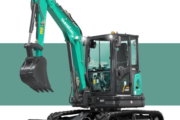 Excavator studio photography