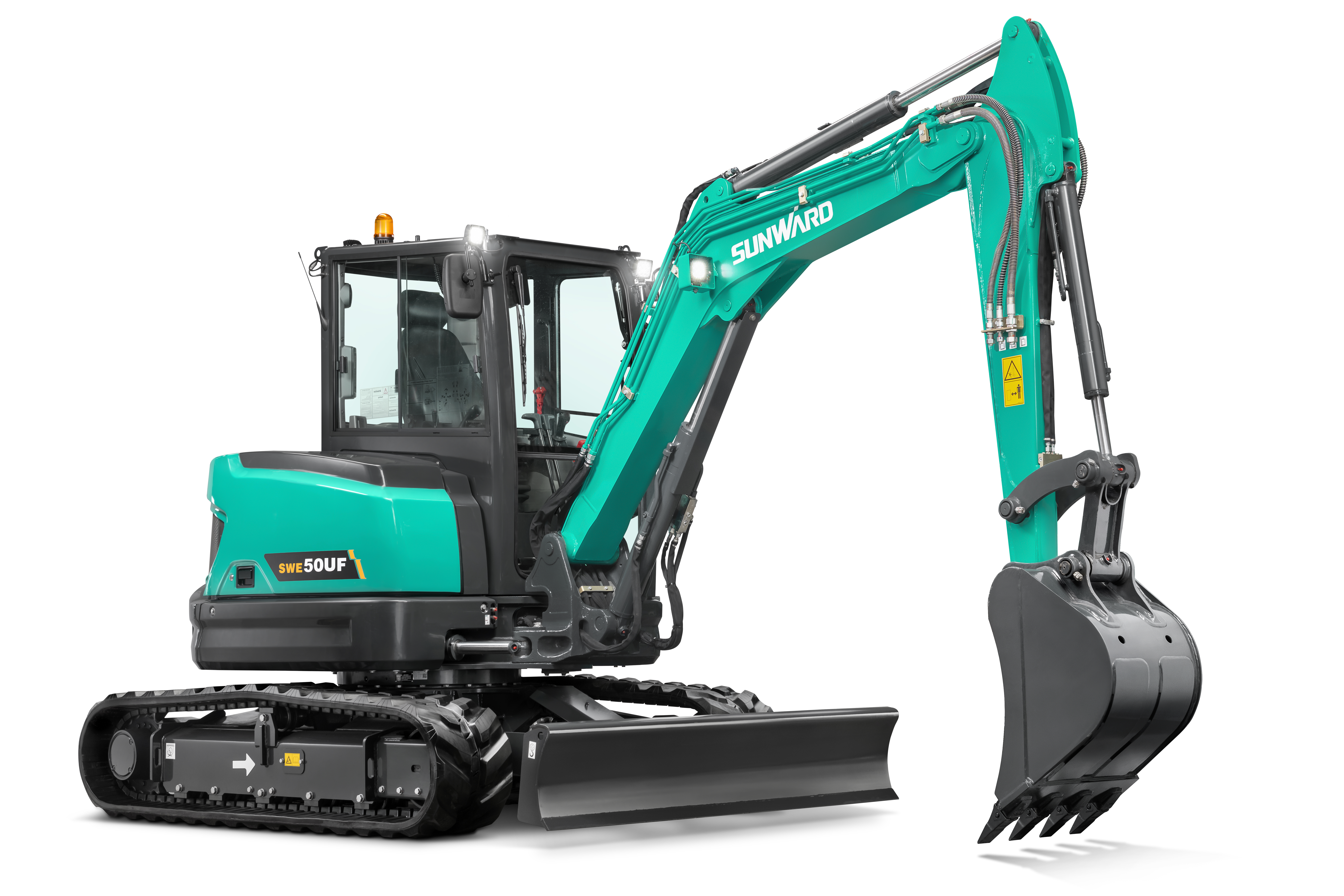 Excavator studio photography