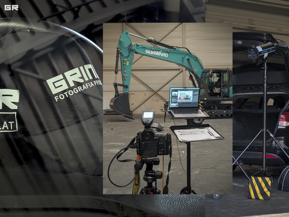 Construction machinery photo session in Belgium